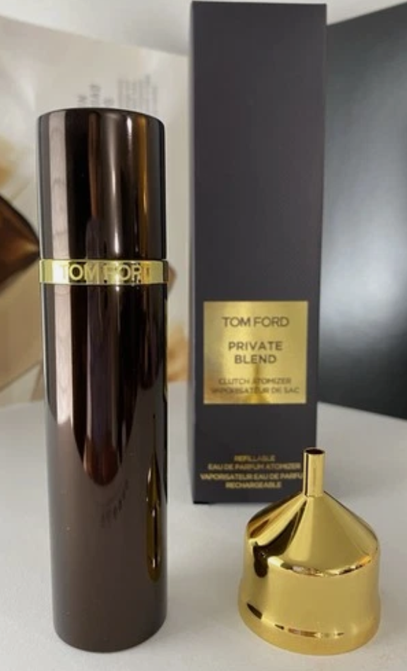 Tom Ford Private Blend EMPTY Refillable 10 ml  Clutch Travel Atomizer with Funnel