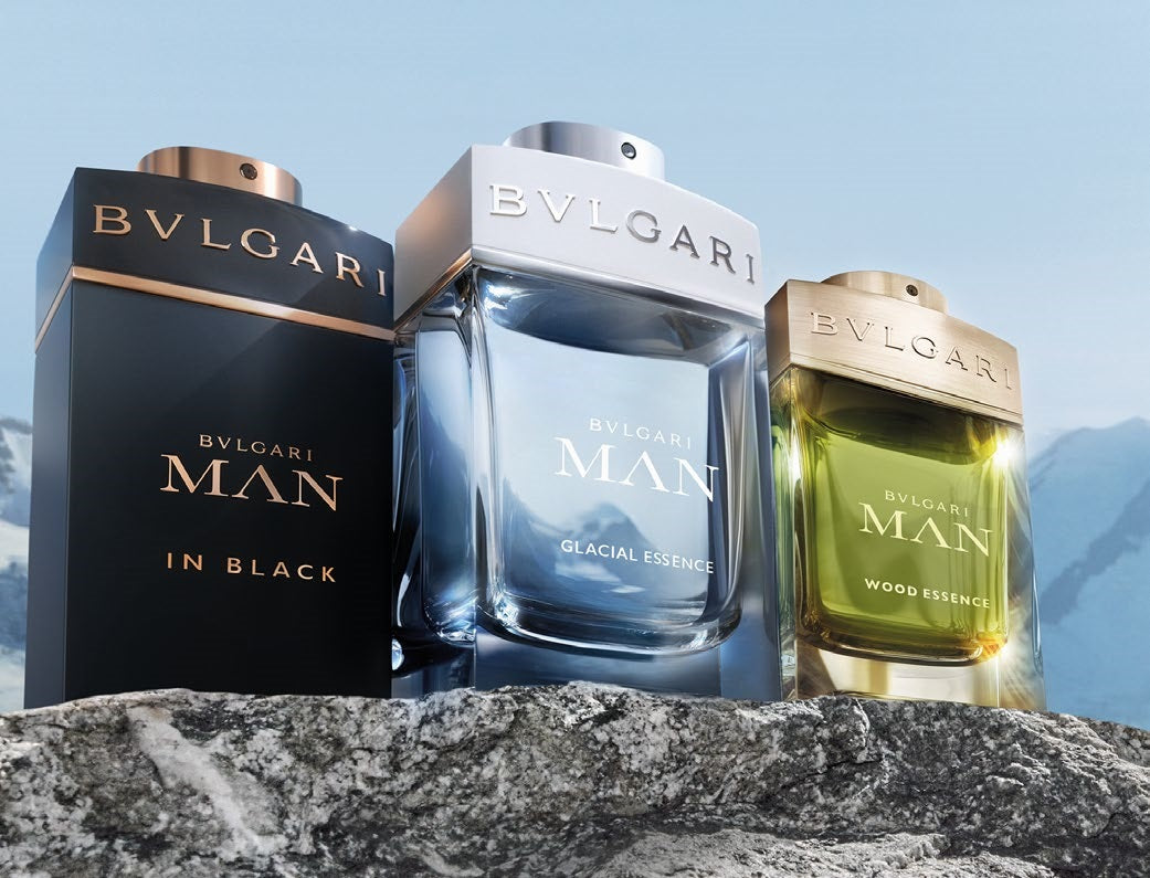 Bvlgari Man Collection Sampler  Pack-  Set of 3 samples - black cologne / wood essence /  Terrae Essence