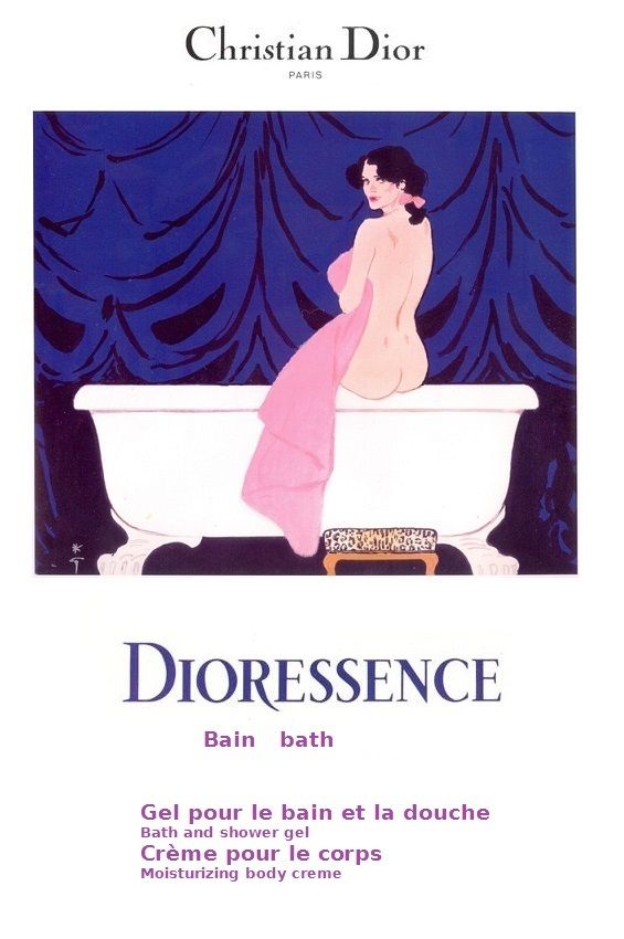 RETRO - Dior Dioressence Concentre Pour  le Bain -  (1969 Guy Robert Formulation)