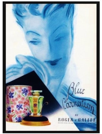 VINTAGE - Roger & Gallet Blue Carnation - Oeillet Bleu - Pure parfum